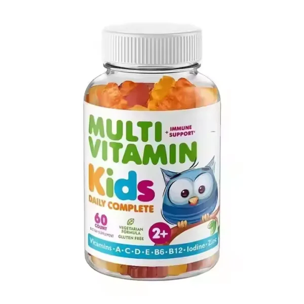 Kids Multivitamin Gummies with A, C, E, B6, B12 & Minerals for Immune Support